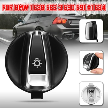 Новая Кнопка Поворота Переключателя Передних Фар Автомобиля Для BMW 1 E88 E82 3 E90 E91 X1 E84 Кнопка Включения Лампы Головного Света Konb