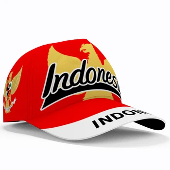 Индонезия Бейсболки 3d Бесплатное Пользовательское Название Логотип Команды Id Рыболовные шляпы Idn Страна Путешествия Джакарта Национальный флаг Индонезии Головной Убор