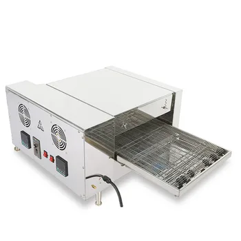 Цепная печь для пиццы, Гусеничная печь для пиццы, Электрическое отопление, коммерческая машина для приготовления пиццы, Цифровой дисплей, Автоматическая выпечка
