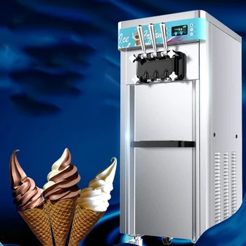 Коммерческая Полноавтоматическая машина для приготовления мороженого с Вертикальным конусом из нержавеющей стали с защитой от перегрузки по току