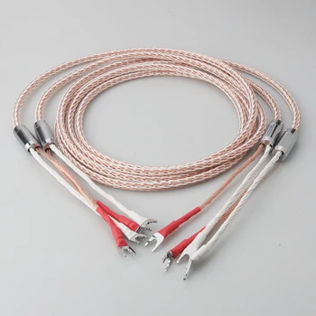 Audiocrast OCC 8TC кабель динамика fever усилитель динамика HiFi соединительный кабель Y-Y/штекер типа 