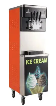 Бесплатный порошок для мороженого 1 пакет ！ 18л/ч, машина для приготовления мороженого с 3 вкусами ！ Горячая распродажа, мини-торговый автомат для приготовления мягкого порошка для мороженого
