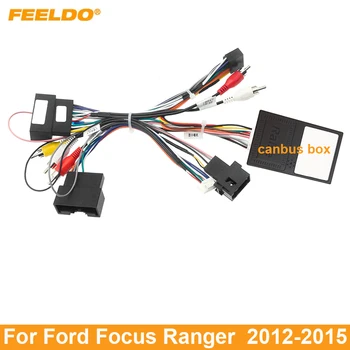 FEELDO Car Audio 16PIN Android Кабель питания Адаптер с коробкой Canbus для Ford Focus Ranger Аудио Жгут проводов