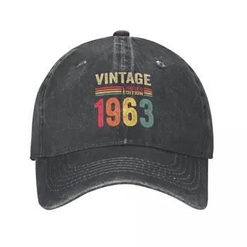 Винтаж 1963 года, ограниченная серия, бейсболка на 60-й день Рождения, ковбойская шляпа, Остроконечная кепка, Ковбойские шляпы Бибоп, мужские и женские шляпы