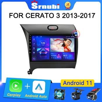 Srnubi Android 11 Автомобильный Радиоприемник для Kia K3 Cerato 3 Forte 2013-2017 Мультимедийный Видеоплеер Навигация GPS 2din Стерео DVD Головное устройство