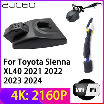 ZJCGO 4 К 2160 P Регистраторы Видеорегистраторы для автомобилей Камера 2 Объектива Регистраторы Wi Fi Ночное Видение Toyota Sienna XL40 2021 2022 2023 2024