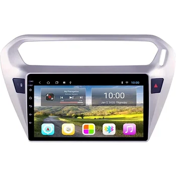 Подходит для Peugeot 301 Citroen Elysee 2014-2018, Навигация Android 10GPS, Bluetooth 9-дюймовый Стереосистема автоматического мониторинга