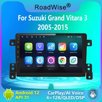 Дорожный 2 din Android Автомобильный Радиоприемник Мультимедиа Carplay Для Suzuki Grand Vitara 3 2005-2015 4G Wifi GPS DVD DSP 2din BT Авторадио