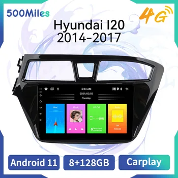 Android Автомагнитола стерео для Hyundai I20 2014-2017 Слева 2 Din Мультимедийный плеер WIFI Навигация Авторадио GPS Головное устройство