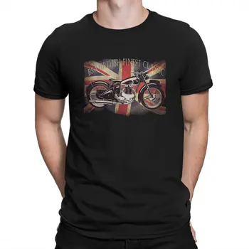 Лучшая британская мотоциклетная классическая футболка для мужчин, новинка BSA Moto, футболка из 100% хлопка, футболки с круглым вырезом и коротким рукавом