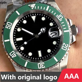 мужские часы cpln 904l из нержавеющей стали с автоматическим механическим керамическим кольцом для часов 40 мм-RLX