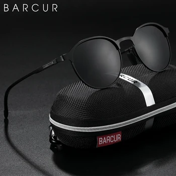 BARCUR TR90 Солнцезащитные очки для Висков, женские Поляризованные модные Солнцезащитные Очки Для Вождения, круглые женские Солнцезащитные очки