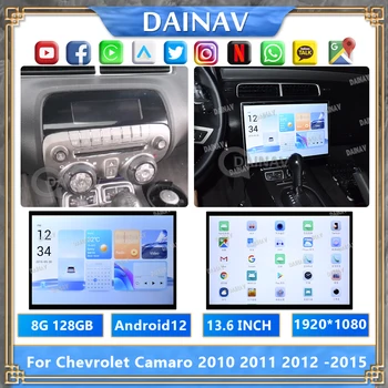 128 ГБ Автомобильный Радиоприемник Для Chevrolet Camaro 2010-2015 Android Авто Стерео Мультимедийный Плеер GPS Навигация Carplay Головное устройство