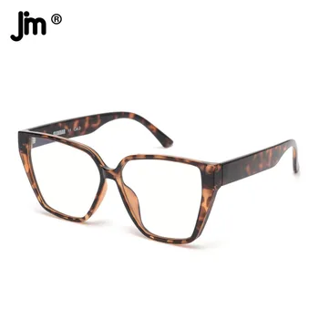 JM 2022 Кошачий глаз Большие очки с синим светом Женские негабаритные фильтры Bluelight для компьютерных игр Защита глаз