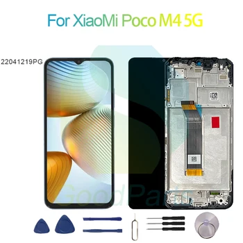 Для XiaoMi Poco M4 5G Замена Экрана Дисплея 2408*1080 22041219PG Poco M4 5G LCD Сенсорный Дигитайзер
