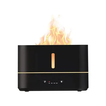 Увлажнитель воздуха с 3D имитацией пламени, Настольный Ароматический диффузор, 300 мл, USB-увлажнитель, 3-Скоростной распылитель для дома, гостиной, офиса