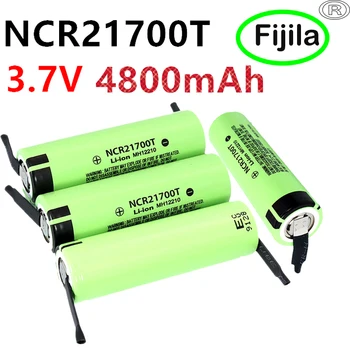 Литий-ионная аккумуляторная батарея NCR21700T 3,7 В 4800 мАч со скоростью разряда 15А Подходит для электромобилей, DIY и т. Д