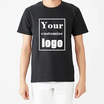 Изготовленная на заказ Футболка с логотипом из 100% Хлопка Персонализирует ваш текст, Подходит Для Мужчин и Женщин Европейского Размера, Уникальный Оригинальный Дизайн, Дизайн одежды для Пары