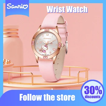 Электронные часы из аниме Kawaii Sanrio, Милые Мультяшные Многофункциональные часы Hello Kitty Cinnamoroll, Детские часы, Оригинальные подарки для девочек