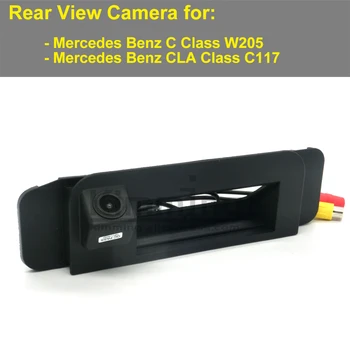 Камера заднего вида Автомобиля для Mercedes Benz C Class W205 CLA Class C117 2014 2015 Камера Заднего вида Для парковки Заднего Хода, Ручка Багажника, Камера