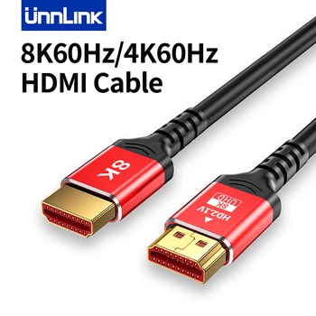 UNNLINK HDMI Кабель Для Xiaomi MI BOX Xbox Series X 8K 60Hz 4K HDMI-HDMI Кабель-адаптер 48 Гбит/с Цифровой для PS5 PS4
