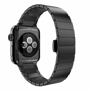 Браслет из нержавеющей стали для Apple Watch 44 мм 38 мм iWatch Band Link ремешки для ремешков applewatch wirst correa watchband 5 4 3