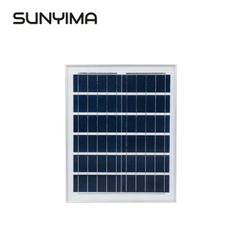 SUNYIMA Солнечная Панель Фотоэлектрический Перезаряжаемый модуль 6 В 25 Вт 350 * 530 * 14 мм Поликристаллическое Стекло Зарядное Устройство Регулятор комплект