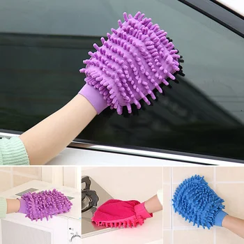 Плюшевая перчатка для мытья автомобилей Высокой плотности, ультрамягкая впитывающая ткань для автоматической детализации, ткань для мытья безумия из микрофибры