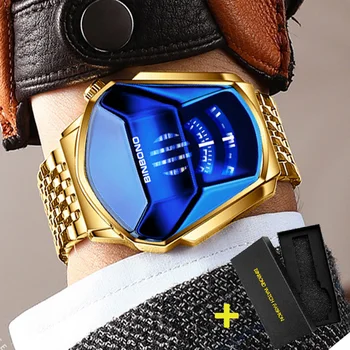 Креативные дизайнерские часы для мужчин, лучший бренд класса Люкс 2023, Мужские часы из нержавеющей стали, спортивные водонепроницаемые кварцевые наручные часы