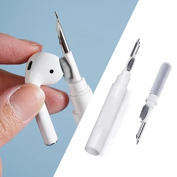 Портативная Ручка для Чистки Ушных вкладышей Bluetooth, Чехол для наушников, Инструмент для чистки Комплекта Пылесосов Airpods Pro 3 2 1 iPhone Samsung Xiaomi