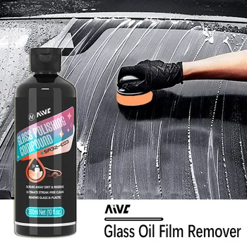 AIVC Средство для очистки масляной пленки на автомобильном стекле, средство для удаления масляной пленки на лобовом стекле автомобиля, средство для полировки автомобильных стекол, Детализация автомобиля