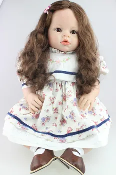 Новый дизайн, модная реалистичная кукла-реборн для малышей, укорененные волосы, мягкий силиконовый винил, настоящее нежное прикосновение 28 дюймов
