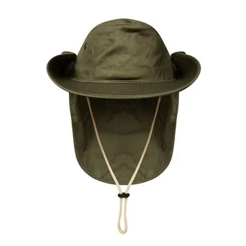 Мужская панама с шалью, летняя защита лица и шеи, Дышащая Походная Походная рыболовная шляпа с клапаном на шее, Солнцезащитная кепка от ультрафиолета