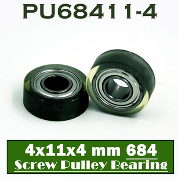 Подшипник с полиуретановым покрытием PU 684 4*11*4 вал мм (2 шт) 4 мм PU68411-4 Подшипники с уретановым покрытием PU684
