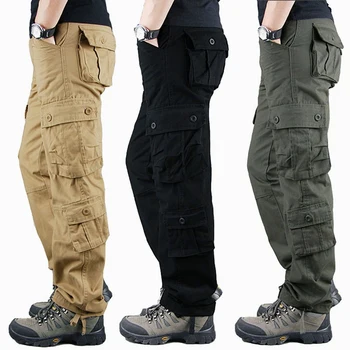Весенние Мужские брюки-карго 2023, Уличные военные брюки, Повседневные тактические брюки, армейские брюки Большого размера, Военные брюки