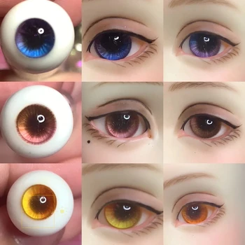 Кукольные глаза BJD Eyes 10 мм-18 мм, кукольные милые гипсовые глаза в тон цвету для игрушек 1/8 1/6 1/4 1/3 SD DD, аксессуары для кукол 10 мм-18 мм