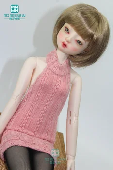Одежда для куклы, размер 43 см, MSD 1/4, аксессуары BJD, модный розовый свитер на бретелях, чулки