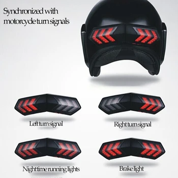Интеллектуальный беспроводной сигнал поворота шлема для безопасного путешествия с синхронизацией в реальном времени, установленный на всех типах мотоциклов