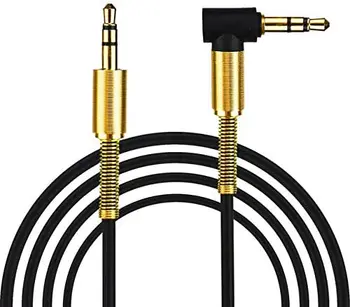 Аудиокабель с разъемом 3,5 мм, 3,5 мм автомобильный пружинный AUX-кабель, позолоченный разъем, кабели для динамиков, шнур для наушников JBL Samsung