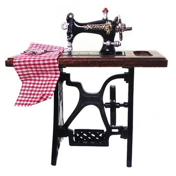 Модель швейной машинки Аксессуары для Мини-дома Декор для домашнего рабочего стола Аксессуар для украшения
