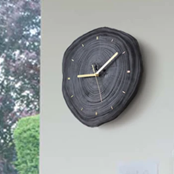 Усовершенствованные Минималистичные настенные часы, Современный деревянный электронный дизайн, Настенные часы в Скандинавском Стиле, Креативный Декор для зала