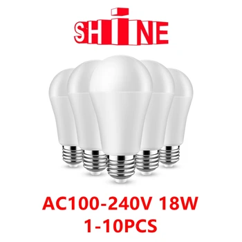 Светодиодная лампа высокой мощности A60 AC120V AC220V E27 B22 18W 100LM/W 3000 K/4000 K/6000 K супер яркий теплый белый свет для домашнего освещения торгового центра