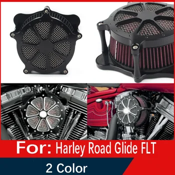Мотоциклетный Турбинный Воздухоочиститель, Система Впускного фильтра, комплект Для Harley Road Glide FLTR 08-16