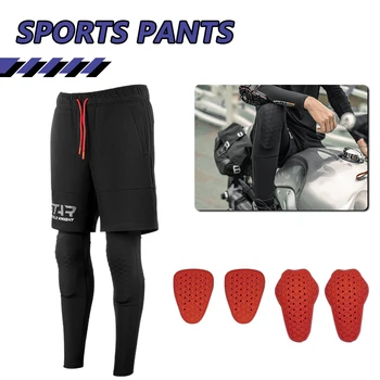 Новые Летние защитные брюки, Спортивная рубашка для велоспорта, Гоночные мужские шорты, защита от падения, Штаны для верховой езды, Мотоциклетные брюки