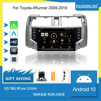 Для Toyota 4Runner 2009-2019 Android 10 Восьмиядерный 8 + 256G 9 дюймов Автомобильный Мультимедийный Плеер Стерео Приемник Радио Автомобильный радиоприемник