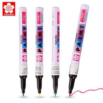 Японская ручка для рисования цветущей сакурой, водонепроницаемый маркер, художественная подсветка, подпись, подкрашивающая ручка для рисования, ручная роспись граффити