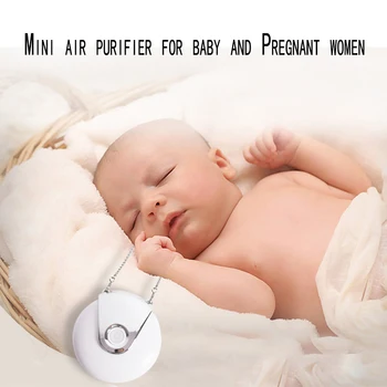 Очиститель воздуха для Ожерелья Pm2.5 Для очистки от вторичного дыма, Небольшой Очиститель воздуха с отрицательными ионами Для беременных женщин и детей