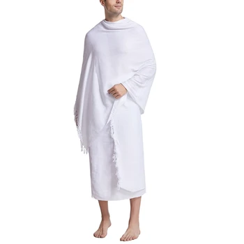 Мусульманское мужское полотенце для Хаджа Ихрам Комплект из 2 предметов 100x200 см