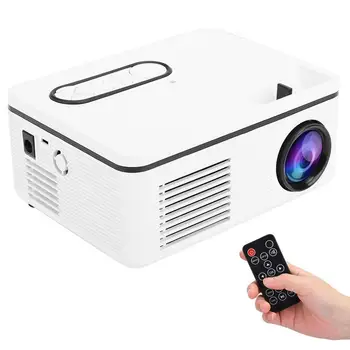 Мини Домашний портативный светодиодный проектор S361 1080p HD для настольного DVD-динамика мобильного телефона US 100-240 В Белый