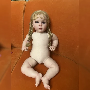 NPK 60 см Уже окрашенная готовая кукла Reborn Малышка девочка кукла Мисси Ручная краска 3D кожа с видимыми венами Укоренившиеся волосы